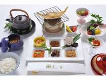 京都のお漬物をお茶漬けで召し上がって頂くぶぶ漬け朝食