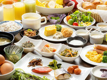 【朝食ブッフェ】体が喜ぶメニュー：和洋折衷のメニューで、ご気分に合わせた朝食をお楽しみいただけます