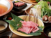 ご夕食「10月～3月　松阪牛を堪能する松阪牛ロースステーキ付会席」※写真はイメージです。内容は月替わり