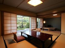【雪月花の棟】日本を代表する建築家吉村順三氏作のお部屋は落ち着きのある空間