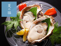 【夏の膳】-海のミネラルたっぷり濃厚な味わいの富山湾天然岩牡蠣。-　
