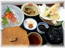 ■和定食　◆旬のお刺身・天ぷらなど、お得なご宿泊者限定夕食