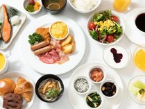 ◆朝食ビュッフェ｜旬の食材を用いた色とりどりのメニューを揃えております。※イメージ