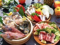 【選べるプレミアムBBQ】海鮮5種と岡山産のピーチポークが楽しめる！「海鮮BBQセット」