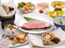 特選米沢牛サーロインステーキが最高の米沢牛ステーキプランのお食事イメージ