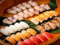 旬の地魚寿司　選りすぐりの魚貝を使用したお寿司