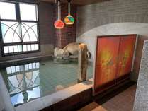 ◆大浴場　天然温泉内風呂◆湯温：41～42℃)