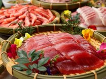 【夕食ビュッフェ】海鮮丼メニュー一例