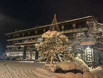 奥飛騨の冬景色は夜もきれいです♪