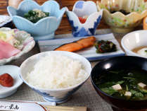 【朝食一例】お米が美味しいと評判の朝食は朝から元気になれます！