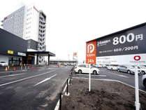 ホテル最寄りの駐車場(場所は函館駅からホテルをみてホテルの後ろ側になります)