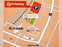 D-Parking地図(専用駐車場ではない為ご予約等は承りかねます)