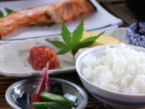 【#ご朝食一例】米どころ福島の美味しい“ひとめぼれ”が進む手作り和朝食。