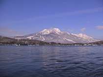 冬の野尻湖と妙高山