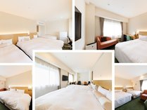 1人でのんびりするお部屋、最大4名泊まれるお部屋、用途に合わせてお選び下さい。