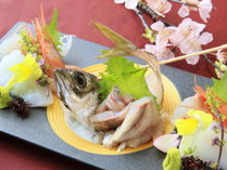 【夕食】季節の魚のお造り※イメージ