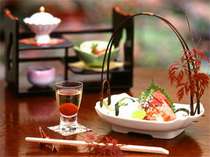 料理イメージ。兵庫県ならではの海の幸・山の幸をお召し上がり下さい。