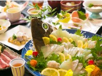  釣りプランなら釣った魚を料理長がさばいてお出しします<゜)))彡 