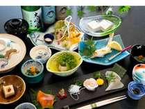 会席料理川魚の塩焼きや季節の天ぷら、大峰鹿が出ますイメージ