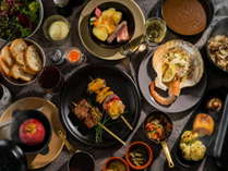 田沢湖・秋田の食材を使用したBBQスタイルの料理
