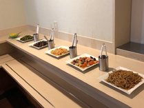 ◆朝食バイキング：和惣菜が並ぶ美味しい朝ごはんで元気な一日の始まりを！