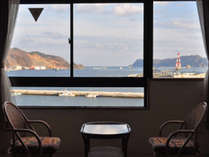 【和室12畳】全室オーシャンビューで釜石湾を一望できる絶好のロケーションです。