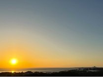 東シナ海から見える夕日は絶景です