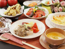 ＃【ご夕食一例】北海道産の食材を中心とした心と体に優しい創作メニューです。