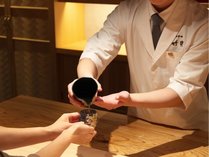 【竹寶】利酒師が料理やお客様のお好みに合わせた日本酒のペアリングも行っております。