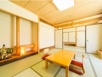 和室〈大〉6+4畳の広々とした和室のお部屋です　お布団でぐっすりと眠りたい方には最適です！