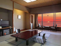 ・【4～6階海側和室一例】天気の良い日には海に沈む夕日をご覧頂けます