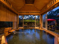 *【大浴場】1階/庭園露天風呂（風待ちの湯）：福寿館