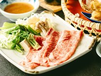 【夕食膳　雅コース　／　当館最上級のコース　】　岩手県産和牛のしゃぶしゃぶ　◆料理内容はイメージ