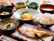 ◆朝は体に優しい和定食をご用意。もちろん炊きたてのご飯もお召し上がりいただけます。