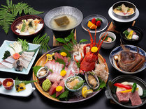 【料理長厳選☆】熊野牛ステーキに鯛・アワビ・伊勢海老！贅沢ざんまい宴会席