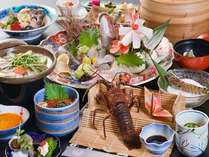 漁師さん懐石料理(一例)海の幸を楽しみ下さい（*^_^*）