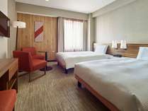 【スタンダードツイン２１平米　ベッド幅１２０ｃｍ】お二人でのご旅行におすすめのお部屋です。