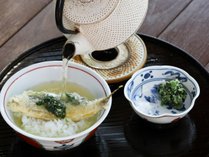 滋賀食材の健康朝ごはん／食事のしめは鮎茶もお楽しみ頂けます