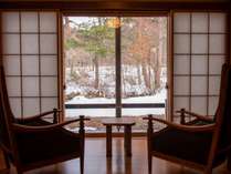 離れ【天の坐】「漣亭」…当館で一番奥まった場所にあり、日本庭園の景観を独占できます。
