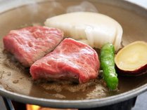 *【料理】御食国会席・淡路牛の陶板焼（夕食一例）