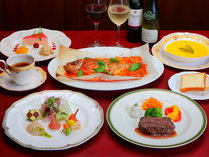 【夕食一例】オーナーシェフ自慢の本格欧風コースディナー