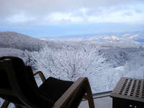 skylounge retreatからの雪景色