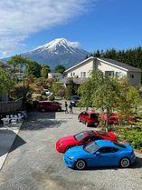 庭から富士山