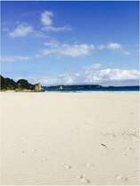 徒歩3分の吉佐美大浜白砂きれいなビーチです