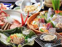 【最上級献立】伊豆海の膳は絶品金目鯛にアワビまたは牛ステーキがお選びいただけます♪