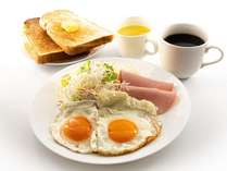 朝食調理例　※調理はお客様ご自身でお願い致します。