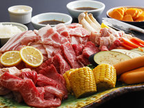 春夏限定【テラスBBQ】「牛・鶏・豚」「お野菜」などの食材をご用意！手ぶらで気軽にお楽しみ下さい