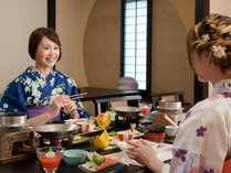 大分の「美味しいもの」を沢山盛り込んだ会席料理をお楽しみください。 写真