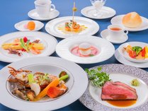 ご夕食：アップグレードプラン「特選ディナー」オードブルと魚料理が豪華食材へ変更