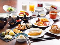  【朝食ブッフェ】岩手県産食材を中心とした約60種類のメニューをお楽しみください。